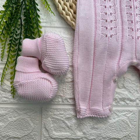 TUTINA E BABBUCCE IN FILO LT1054/LSC1054 ROSA LA SARTORIA DEI PICCOLI 