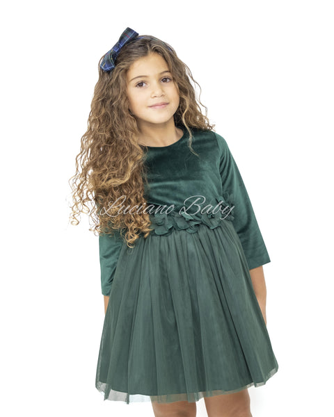 ABITO VELLUTO E TULLE 564400ML 0019# AMAYA 