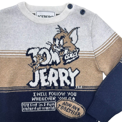 MAGLIONCINO IN CALDO COTONE MGICE6311B OFF WHITE ICEBERG 