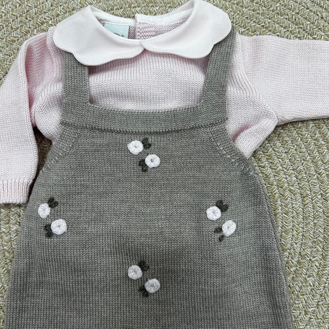 TUTINA E BABBUCCE IN LANA IN1030/IN10S TORTORA/ROSA MARLU 