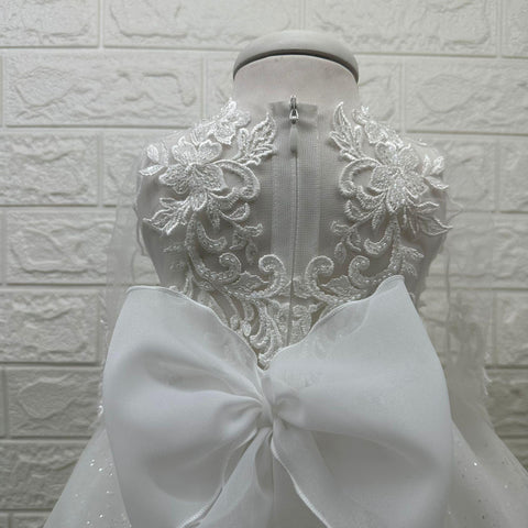 ABITO IN PIZZO E TULLE LUREX 2442 ABITO U MARCH 