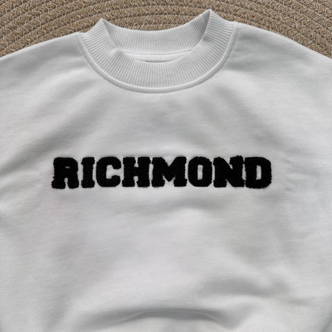 FELPA CROP GARZATA RBA25236FE WHITE RICHMOND 