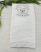 COPERTA IN COTONE E25108 B.CO/NOCCIOLA NANAN 