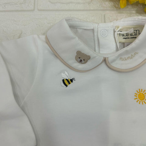 TUTINA IN COTONE E25008 BIANCO NANAN 