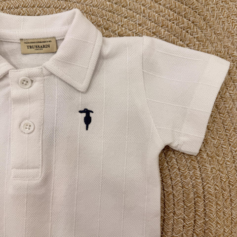 POLO IN COTONE TIP26096PO WHITE TRUSSARDI 