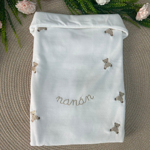COPERTA IN CINIGLIA I25020B BIANCO NANAN 