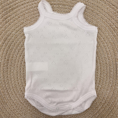 BODY IN COTONE CUORI 01688 BIANCO CALAMARO 