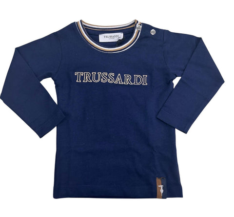 T-SHIRT IN COTONE TIA25071TS PEACOAT TRUSSARDI 