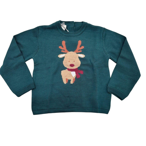 MAGLIONE IN LANA 048649 VERDE MAGLIFICIO DI VERONA 