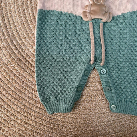 TUTINA E BABBUCCE IN LANA IN5710/IN57S V VERDE SALVIA MARLU 