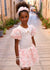 COMPLETO T-SHIRT E GONNA ROSE ROSES SET SNOWDROP/PINK ANGELS FACE 