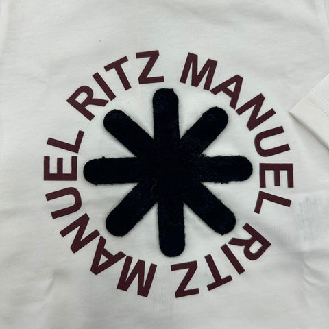 T-SHIRT IN COTONE MR3176 LATTE# MANUEL RITZ 