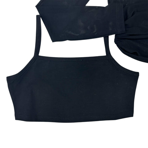 MAGLIA IN TULLE E TOP 252GJ2311 00006 TWIN SET 
