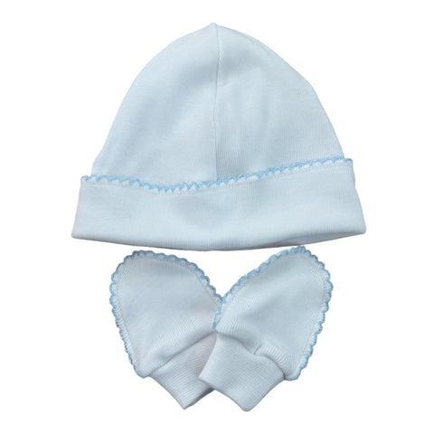 CAPPELLO E MUFFOLE CIELO 72034C B/C CALAMARO 