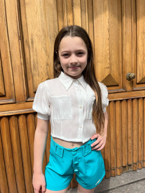 CAMICIA A MANICHE CORTE