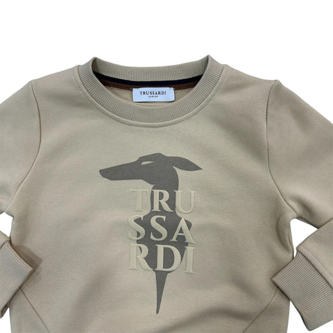FELPA GARZATA TBA25050FE IRISH CREAM TRUSSARDI 